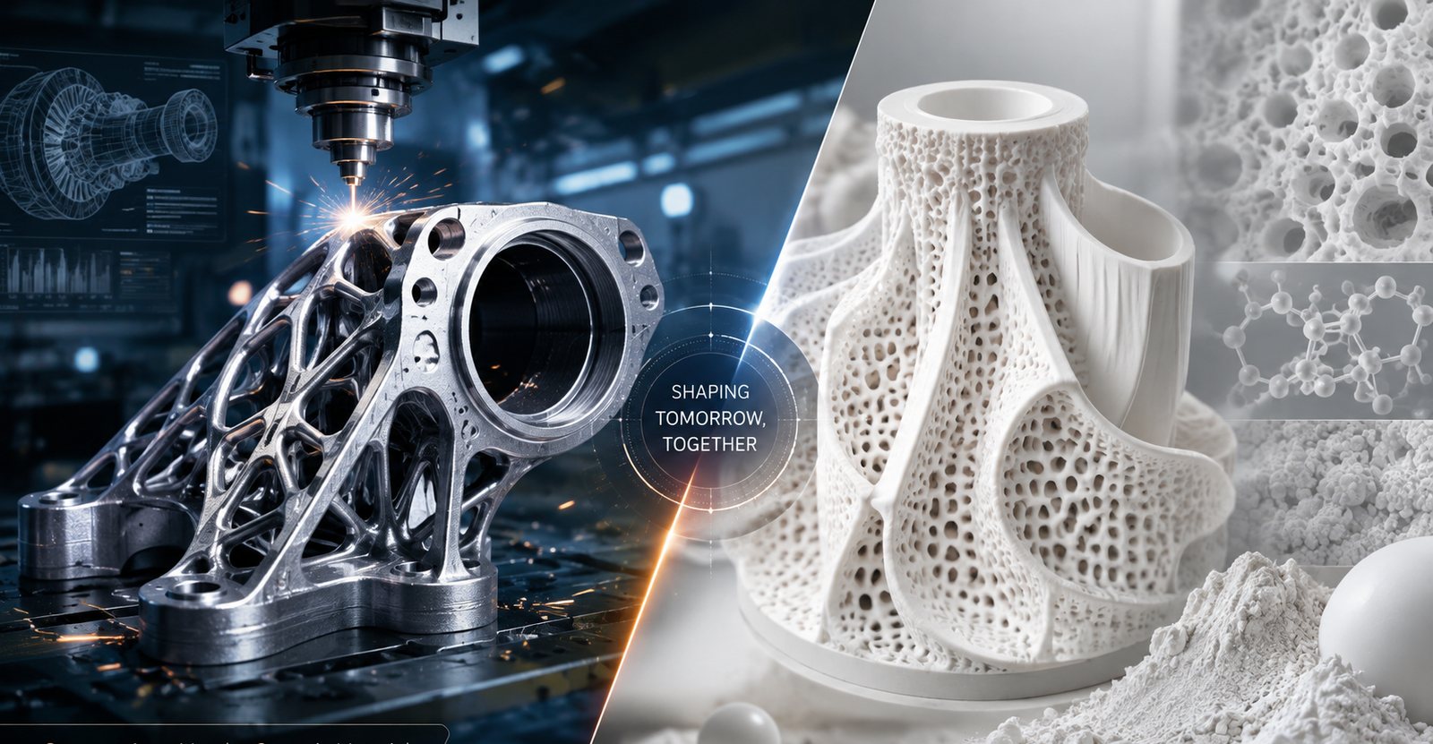 Metal and technical ceramic components